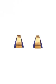Best Seller Luna Earrings in Silk & 24k Vermeil Gold by Katerina Makriyianni