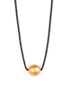 Best Seller Lyria Necklace in 24k Vermeil Gold & Pyrite by Katerina Makriyianni