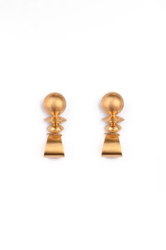 Bestseller Novia Ohrringe aus Seide und 24k Vermeil Gold von Katerina Makriyianni