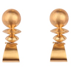 Best Seller Novia Earrings in Silk & 24k Vermeil Gold by Katerina Makriyianni