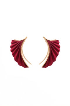 Best Seller Serena Earrings Silk & 24k Vermeil Gold by Katerina Makriyianni