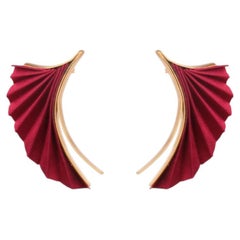 Best Seller Serena Earrings Silk & 24k Vermeil Gold by Katerina Makriyianni