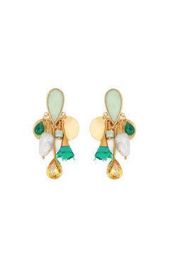 Best Seller Zaya Chandeliers in Silk, Vermeil & Zircons by Katerina Makriyianni