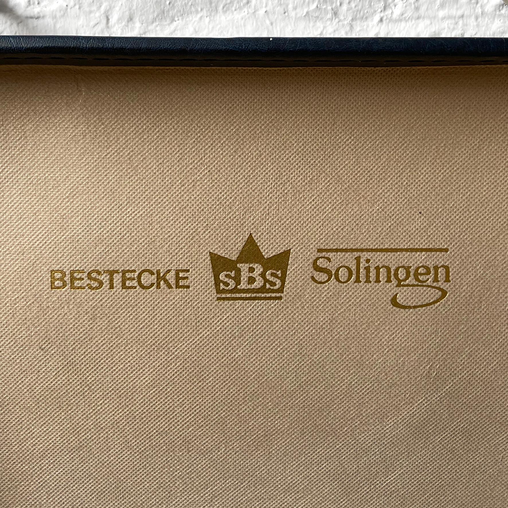 Bestecke Solingen German 23/24 Karat Gold-Plated 70pcs / 12 Person Cutlery Set For Sale 10