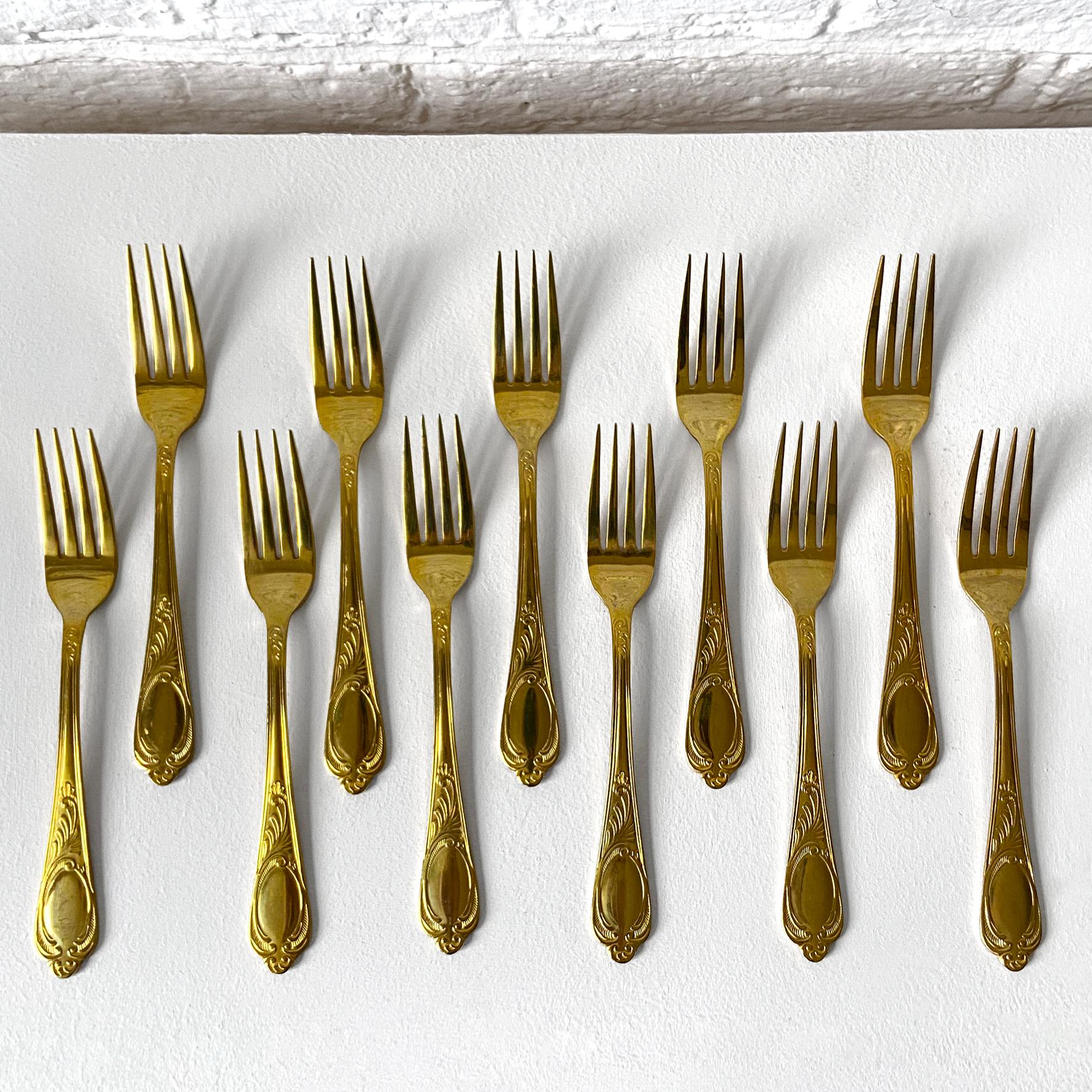 bestecke solingen 24 karat gold plated cutlery set