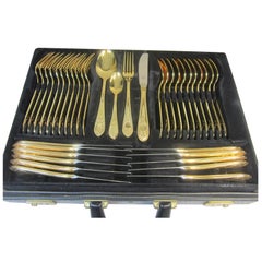 Bestecke Solingen German 23-24-Karat Gold-Plated 12 Person Cutlery Set at  1stDibs | bestecke solingen 24 karat gold plated cutlery set, bestecke  solingen 23/24 karat hartvergoldet price, bestecke solingen cutlery set in  briefcase