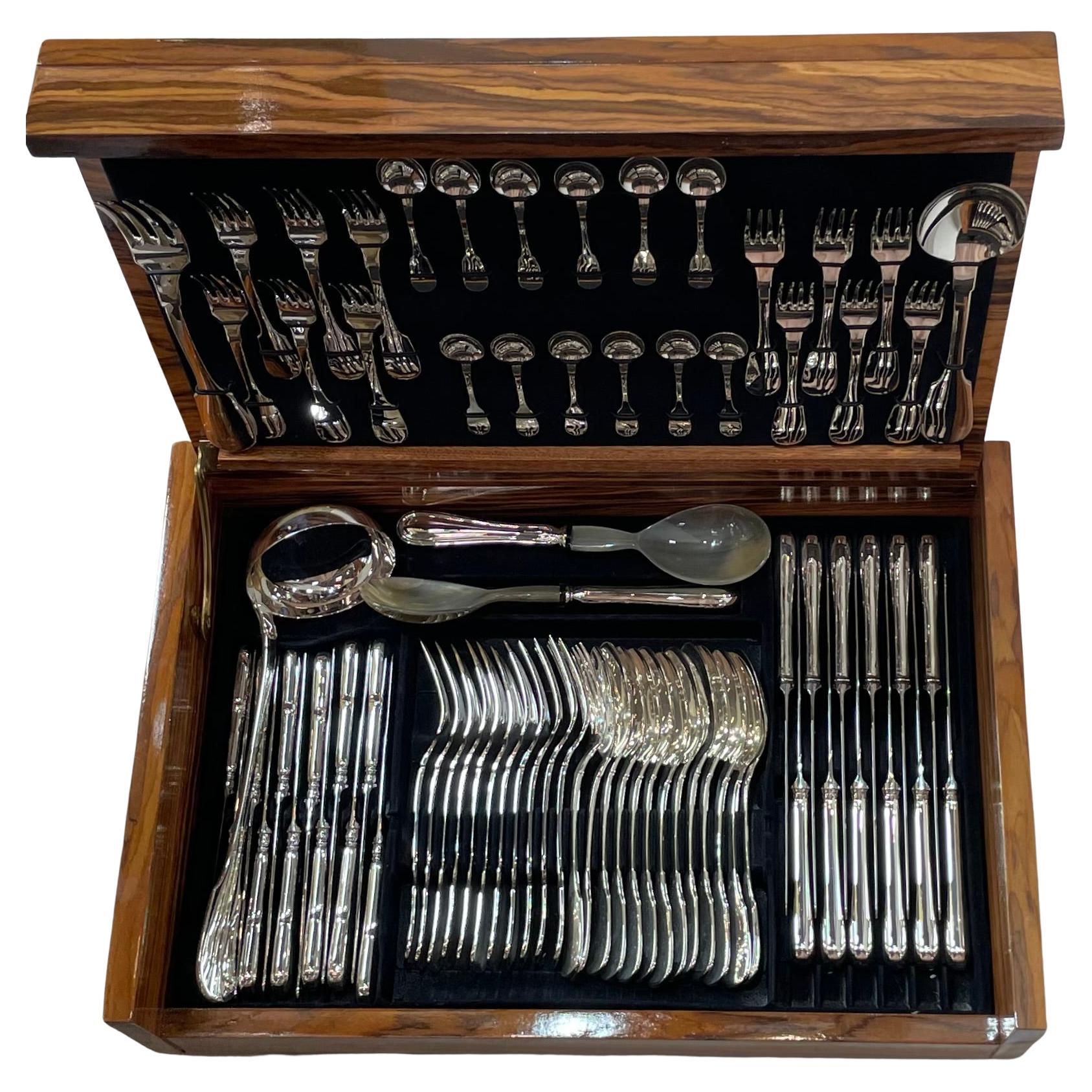 Besteckset Meridiani 77-teilig 925 Sterling Silber – Made in Italy