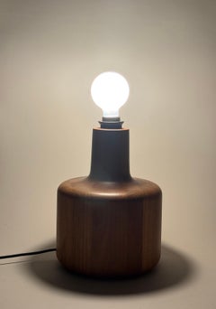Lampada da tavolo in teak Bestform, design vintage, Elegight, Danimarca