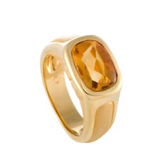 Bestiario 18 Karat Yellow Gold Citrine Panther Ring