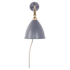 Wandleuchte „Bestlite BL7“ aus Messing und in Grau von Robert Dudley Best für Gubi
