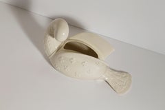 Beswick Dove Vase by Kathi Urbach, Ivory Ceramic, England, 1950s