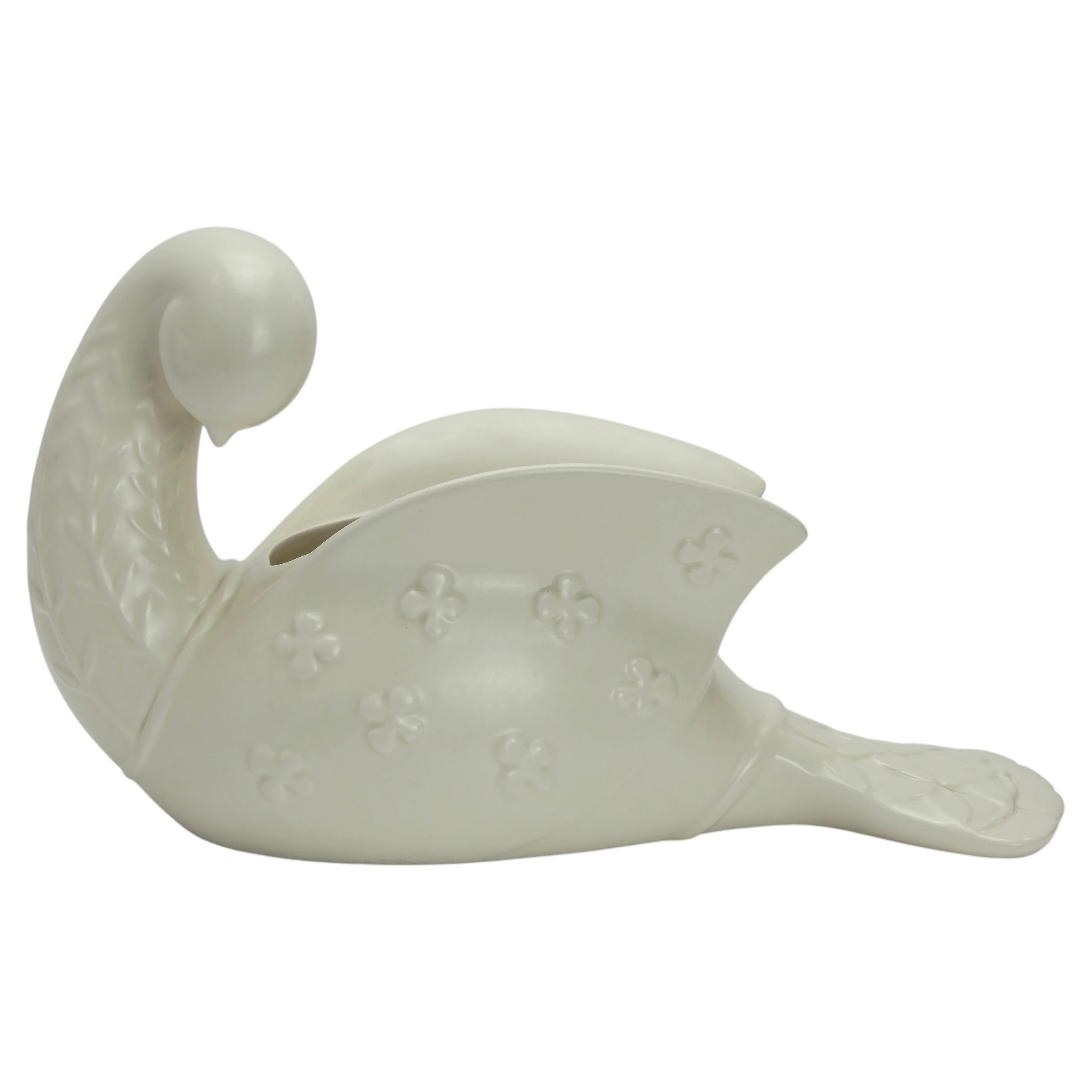 Beswick Dove Vase by Kathi Urbach, Ivory Glazed, England, 1950s For Sale