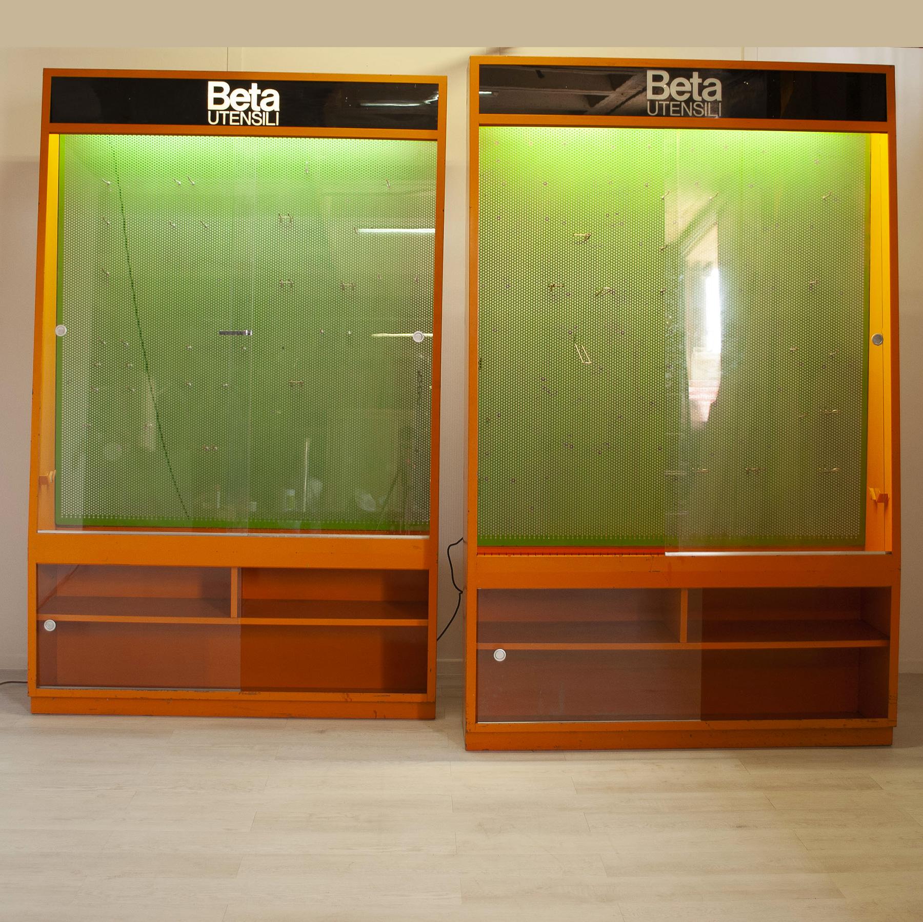 Industrial Beta 1960s tool showcase display case For Sale