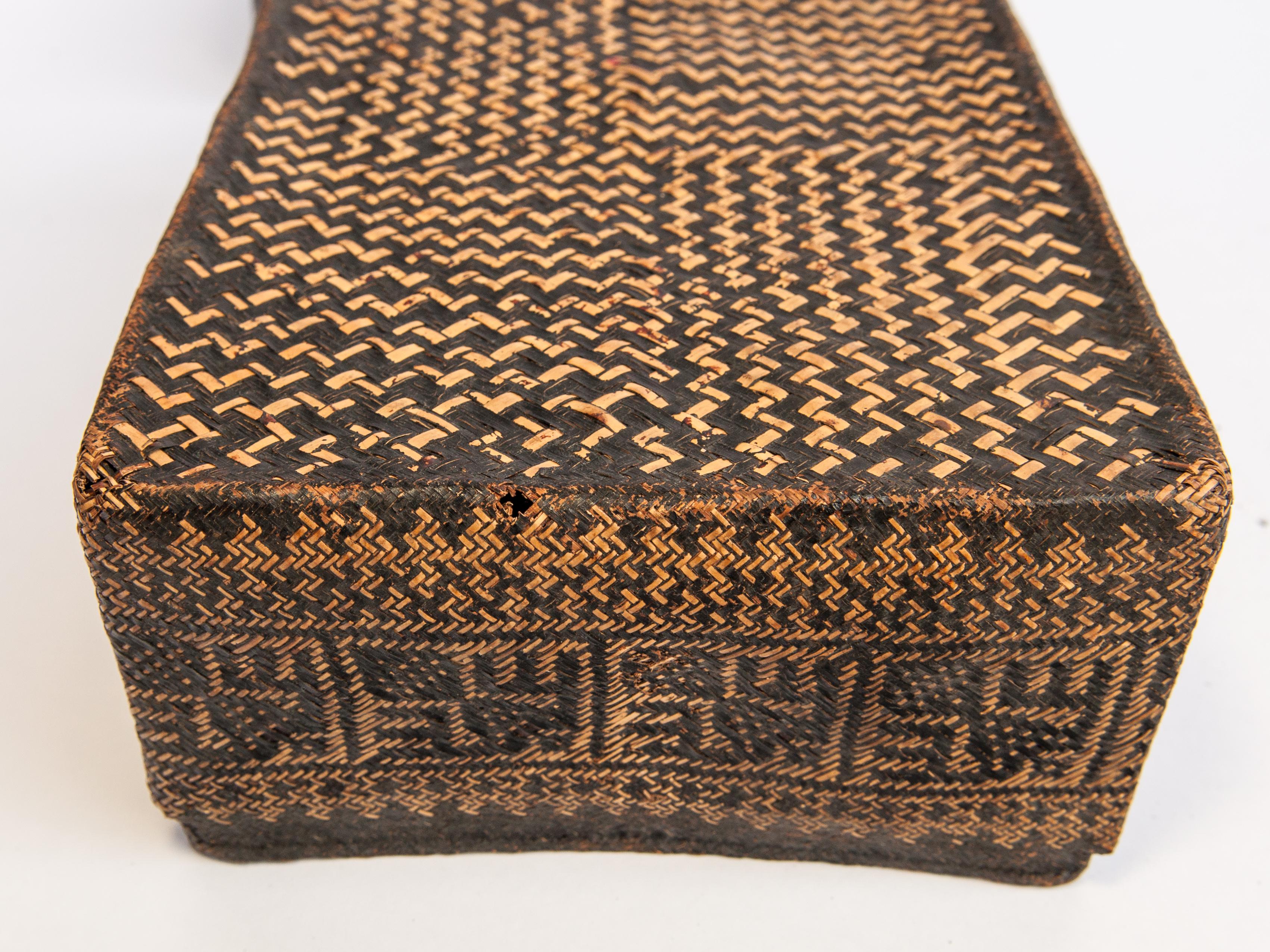 Betel Basket with Woven Design, Lampung, Sumatra Late 19th to Early 20th Century 4