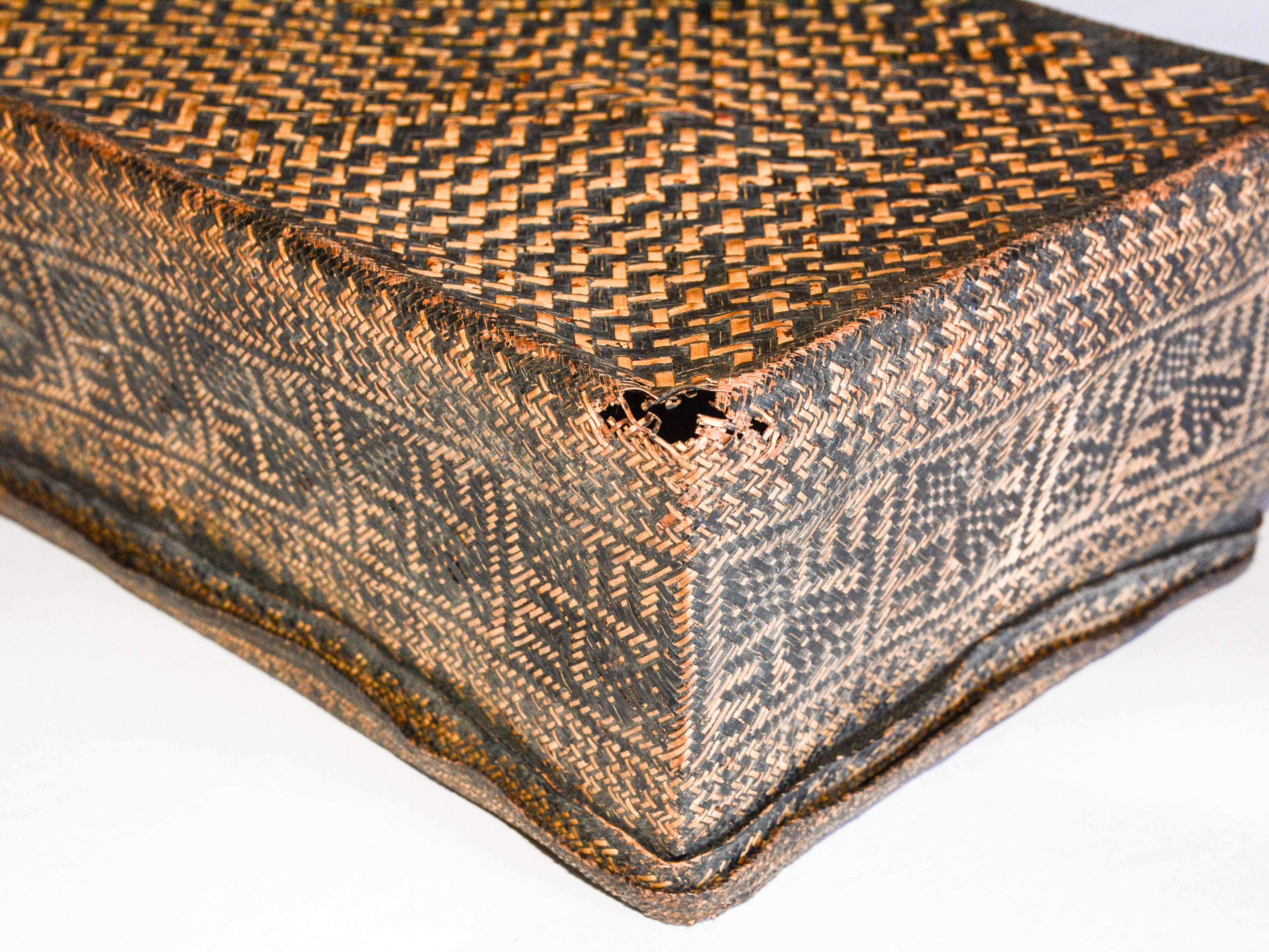 Betel Basket with Woven Design, Lampung, Sumatra Late 19th to Early 20th Century 10