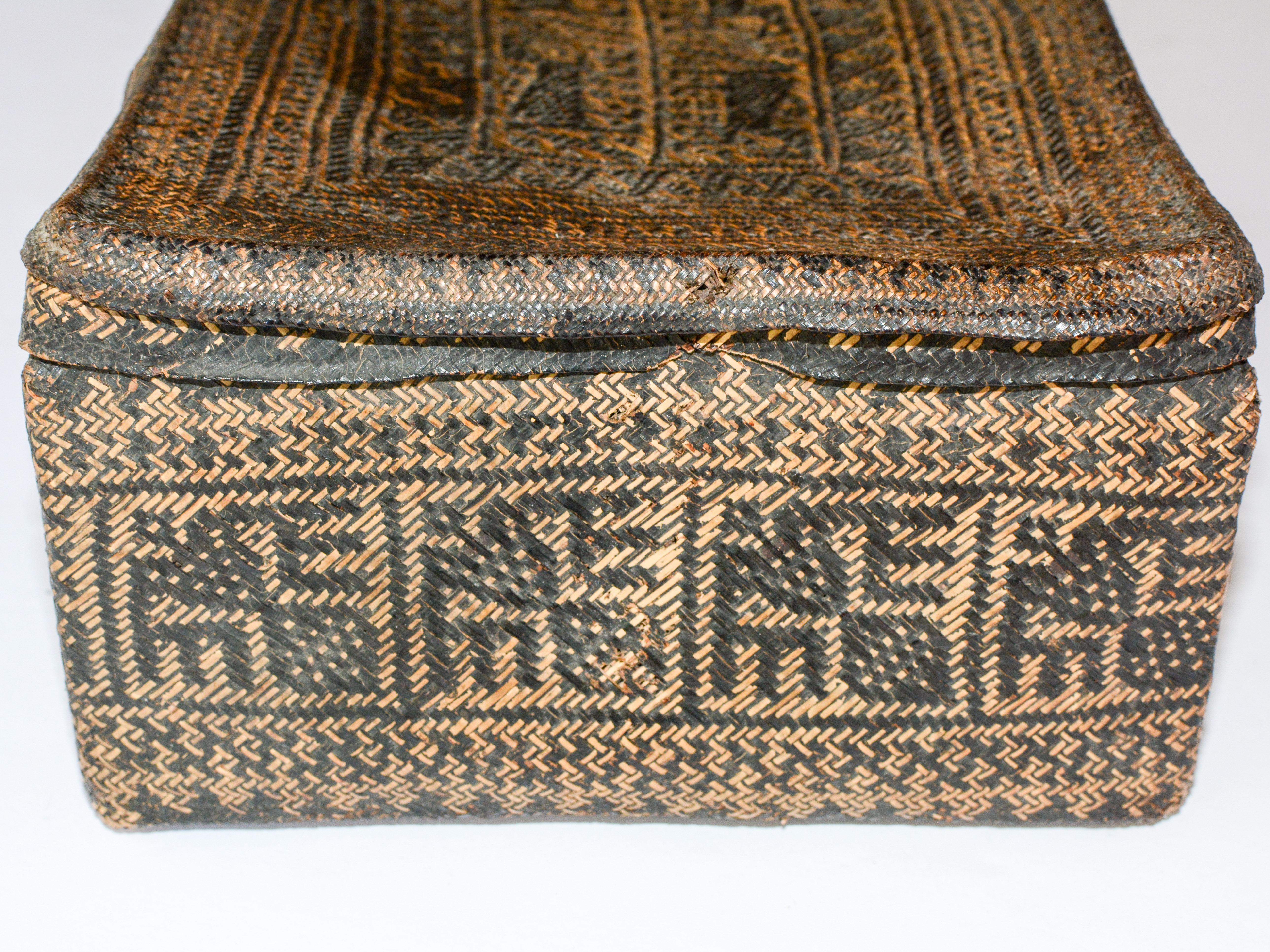 Betel Basket with Woven Design, Lampung, Sumatra Late 19th to Early 20th Century 11