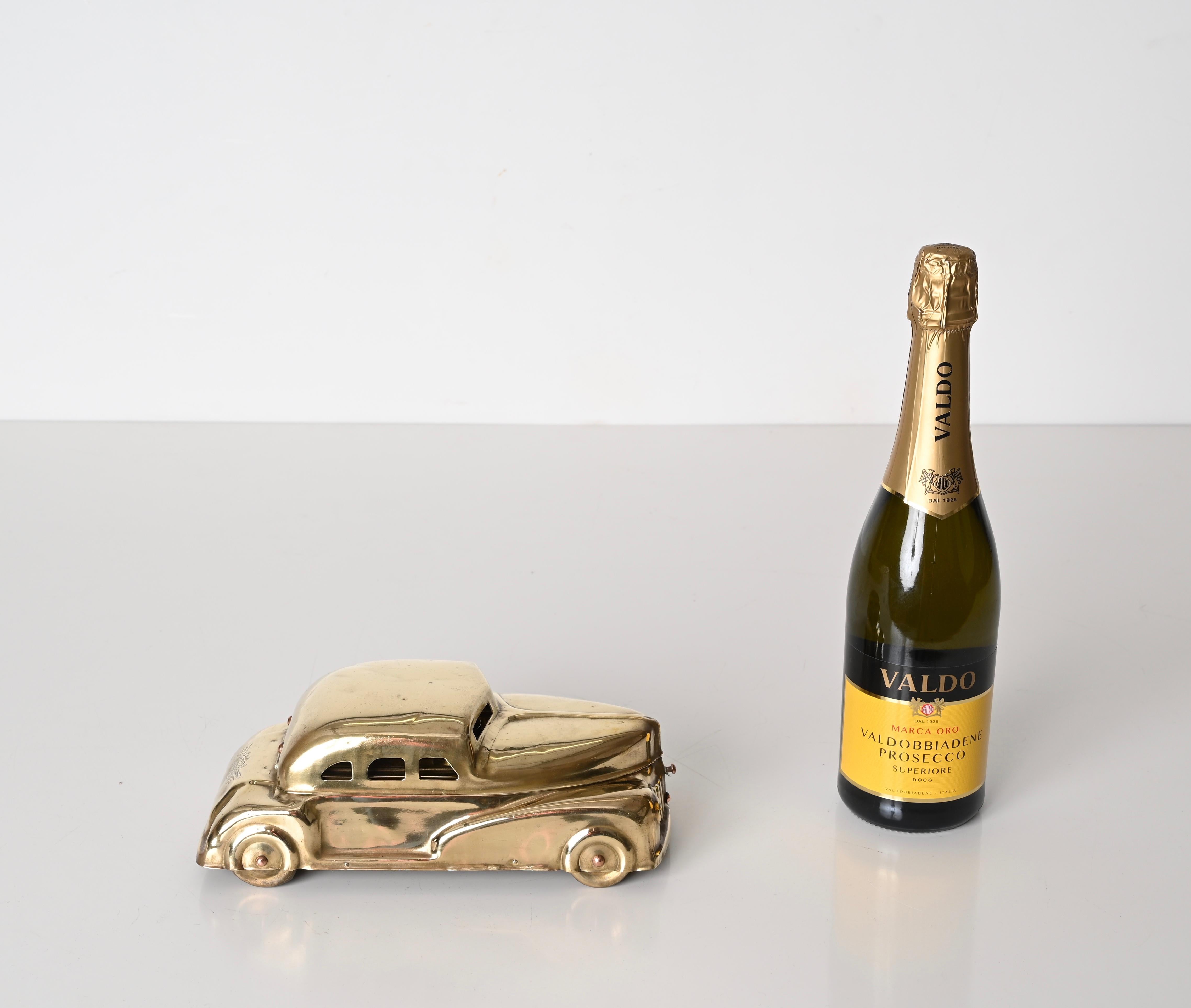 Betel Motor Brass Model Car, Art Deco Box, Collectible Paint Set, 1930s For Sale 3