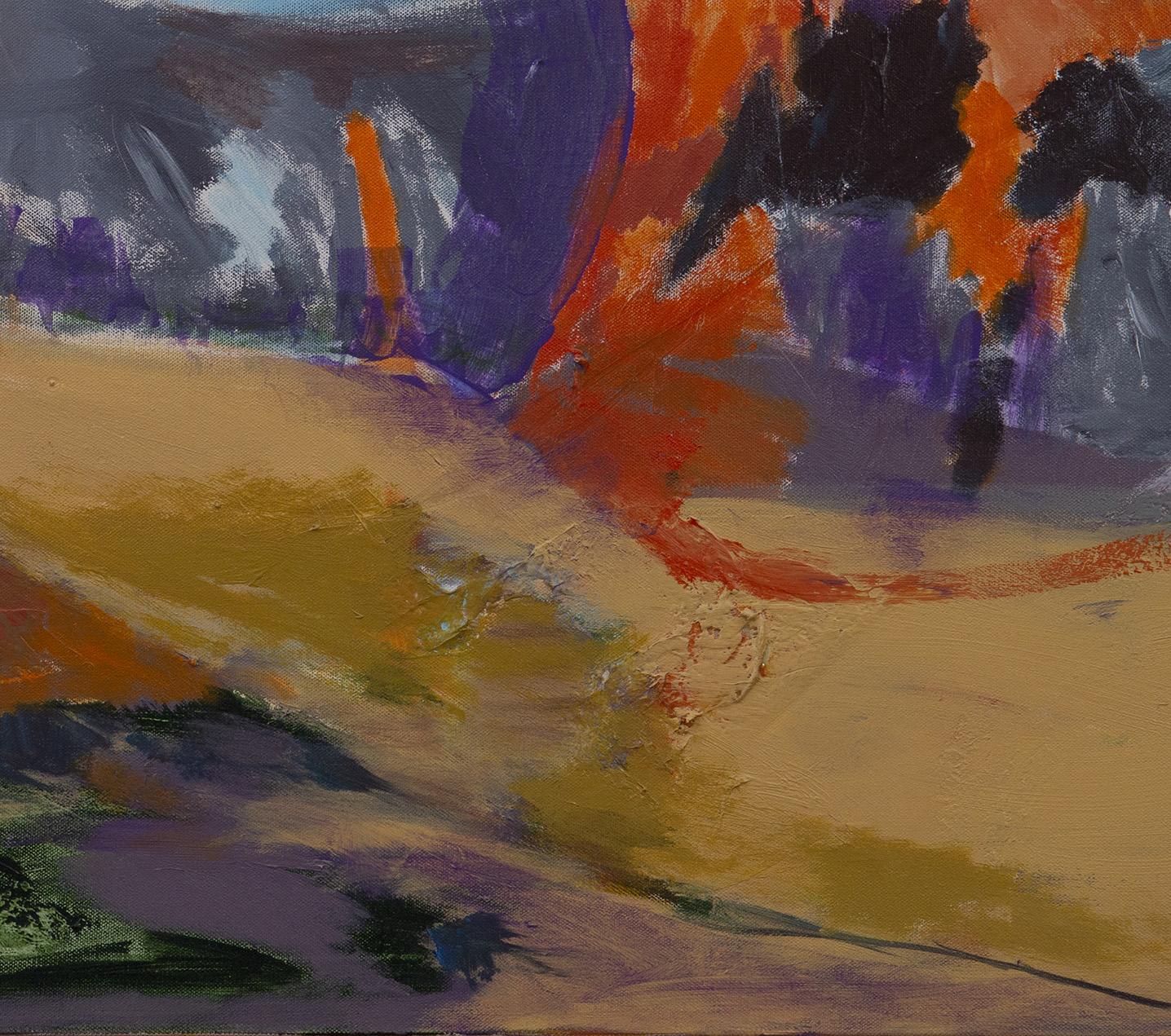 Sedona (Braun), Abstract Painting, von Beth Barry