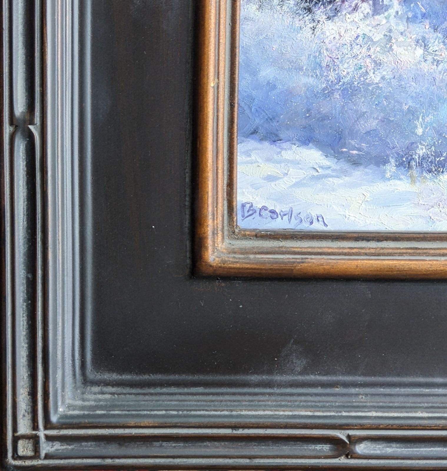A Small Landscape Painting Which Packs the Drama of A Snowy and Icy Winter Scene 4