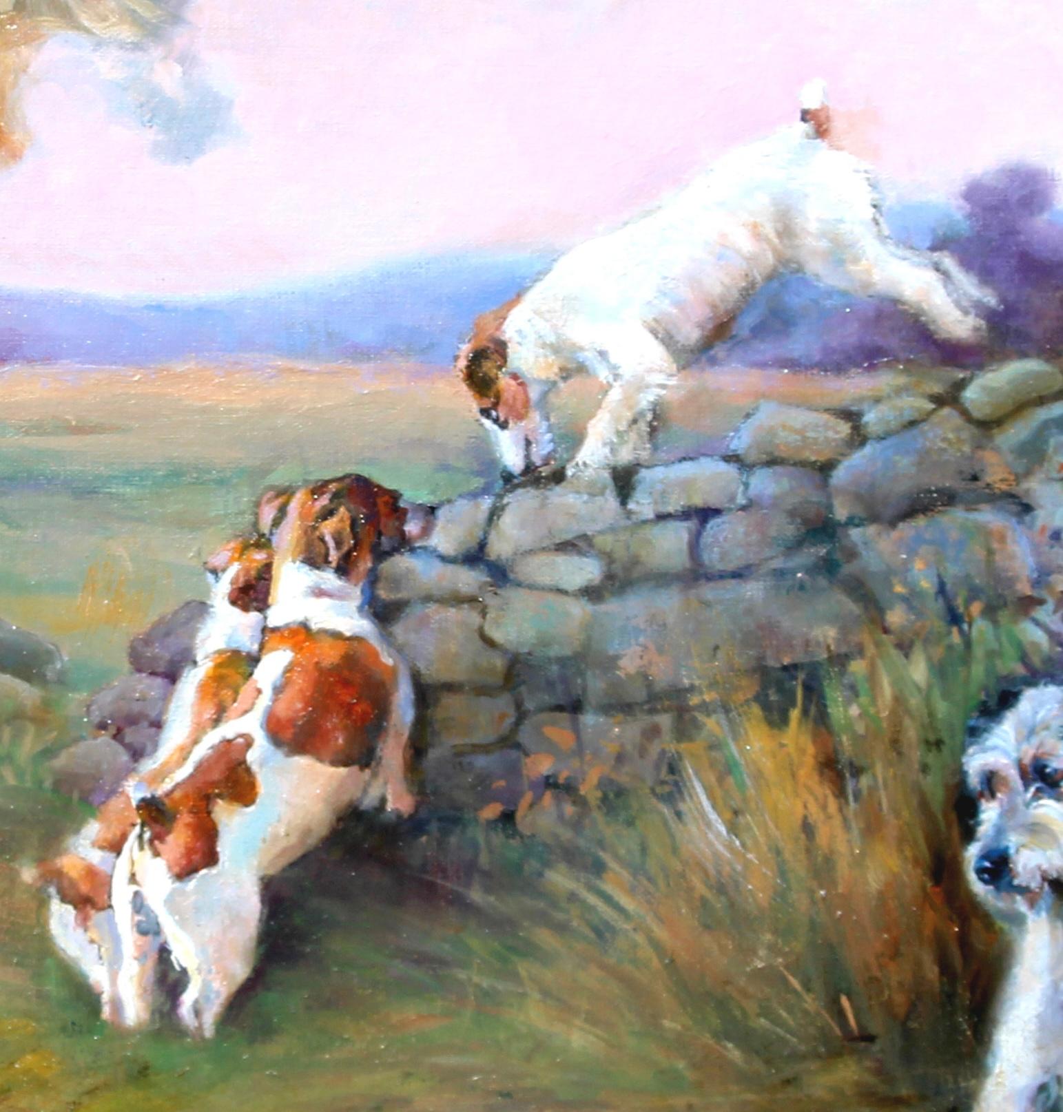 jack russell hunting