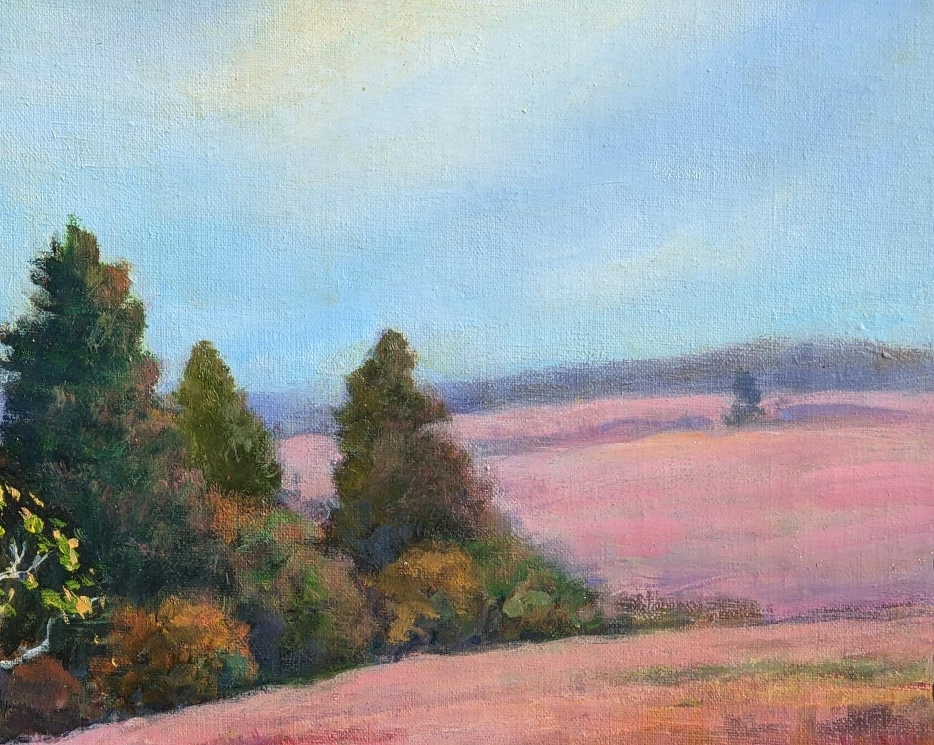 Beth Carlson's love of impressionist brush strokes is evident in this colorful landscape, 