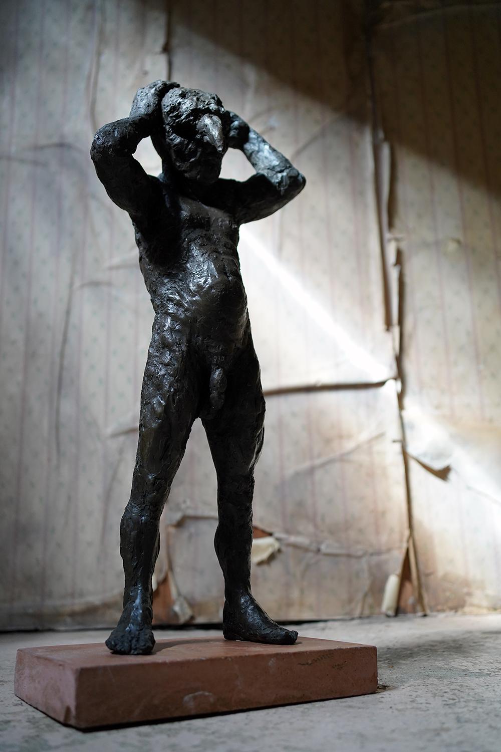 English Beth Carter, Carnival Figure; Bronze Resin & Terracotta; 2011, Edition 2 of 25