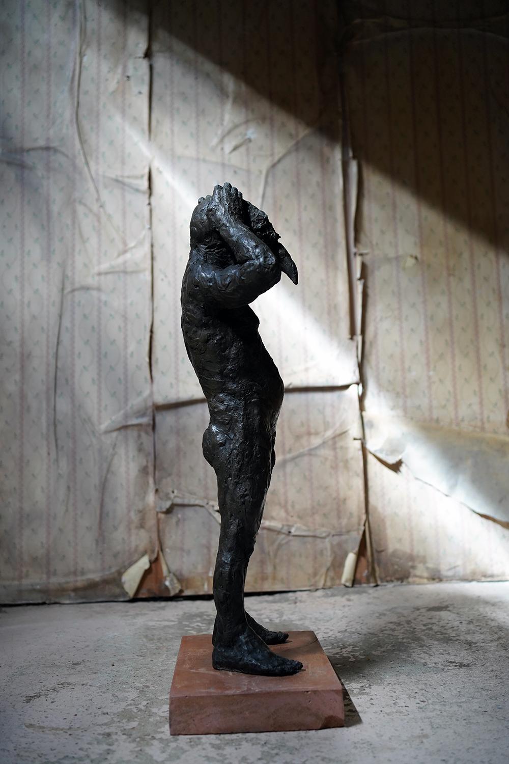 Contemporary Beth Carter, Carnival Figure; Bronze Resin & Terracotta; 2011, Edition 2 of 25