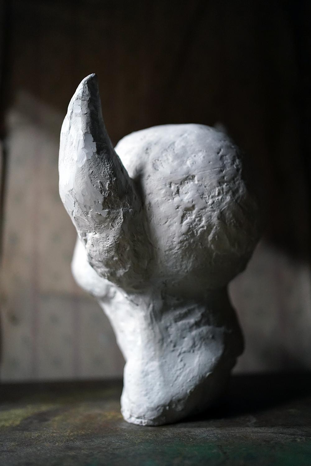 Beth Carter, Clown Head with Donkey Ears, Jesmonite, 2014, Unique 5