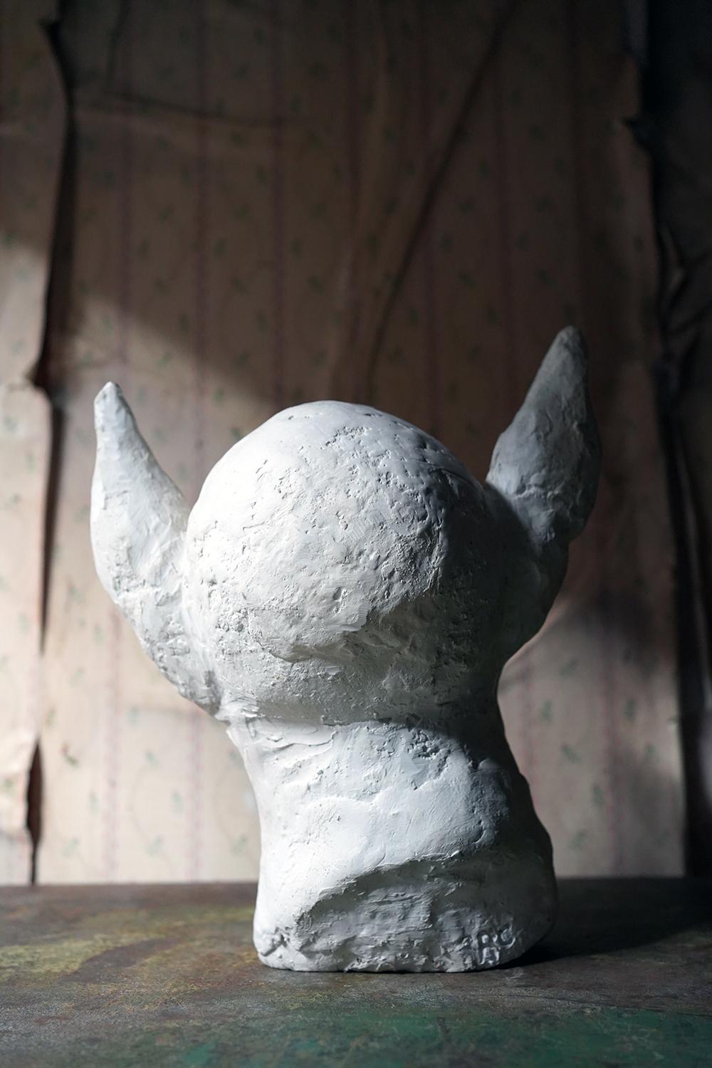Beth Carter, Clown Head with Donkey Ears, Jesmonite, 2014, Unique 6