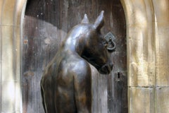 Beth Carter, Kneeling Horse 'with Apple', Bronze Resin, 2007, Edition 6 of 15