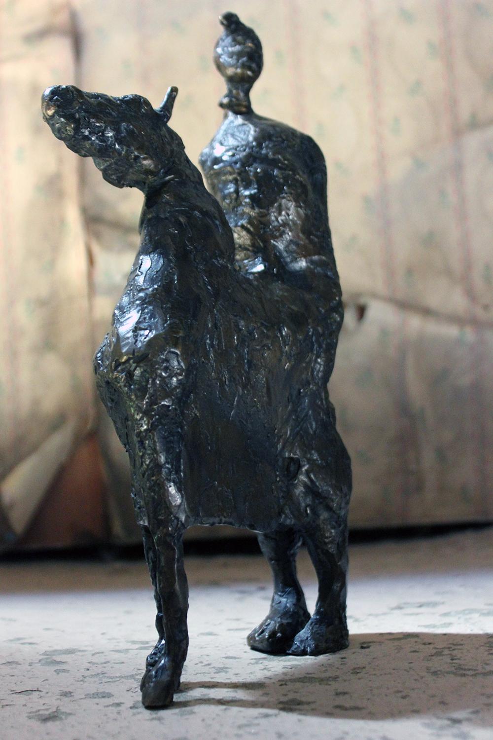 Beth Carter; Pantomime; Bronze; Ap; Unique; circa 1996 For Sale 8