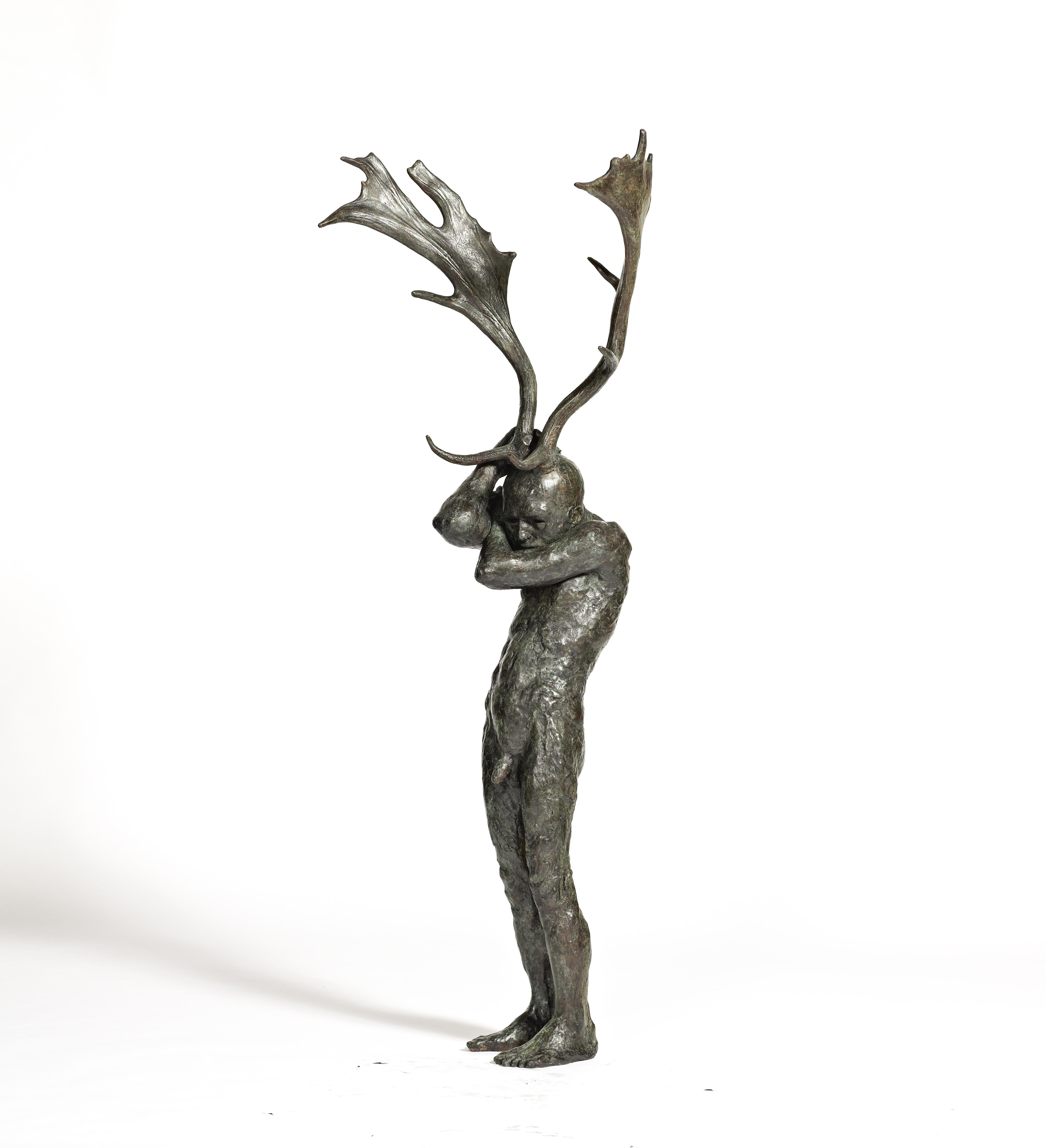 Antler Figure  - Sculpture by Beth Carter