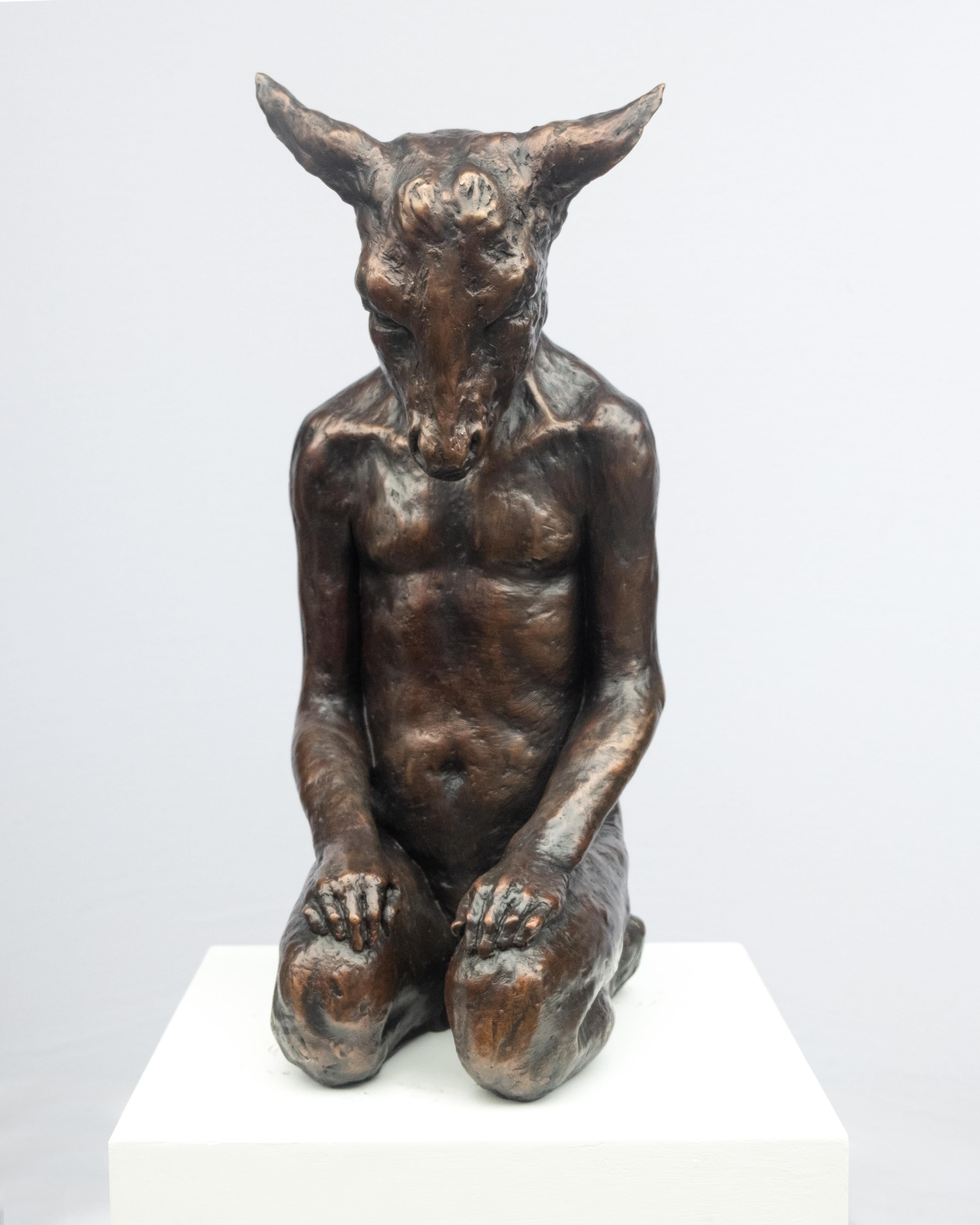 Faun - Contemporary Sculpture by Beth Carter