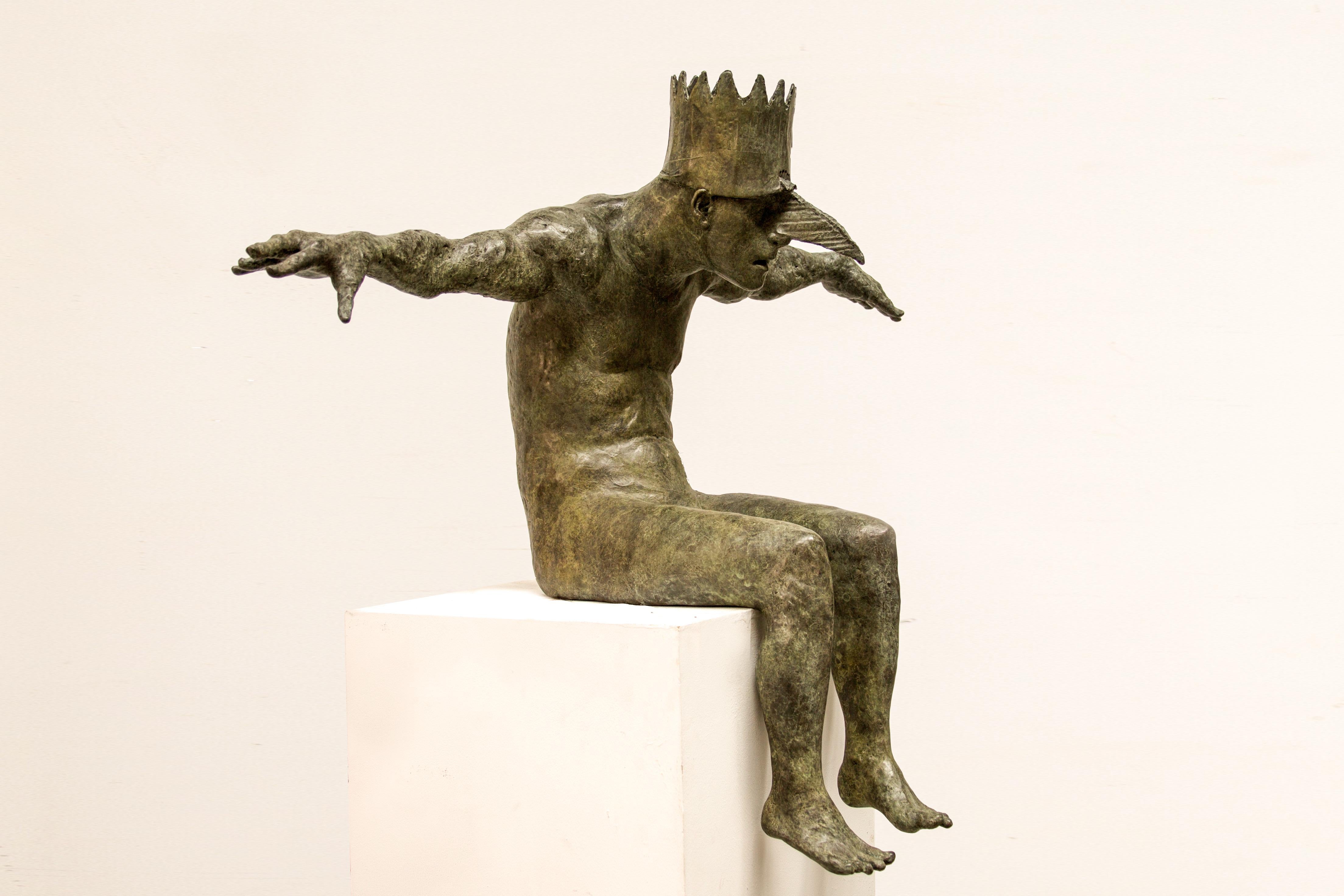 Beth Carter Figurative Sculpture - King of the Birds