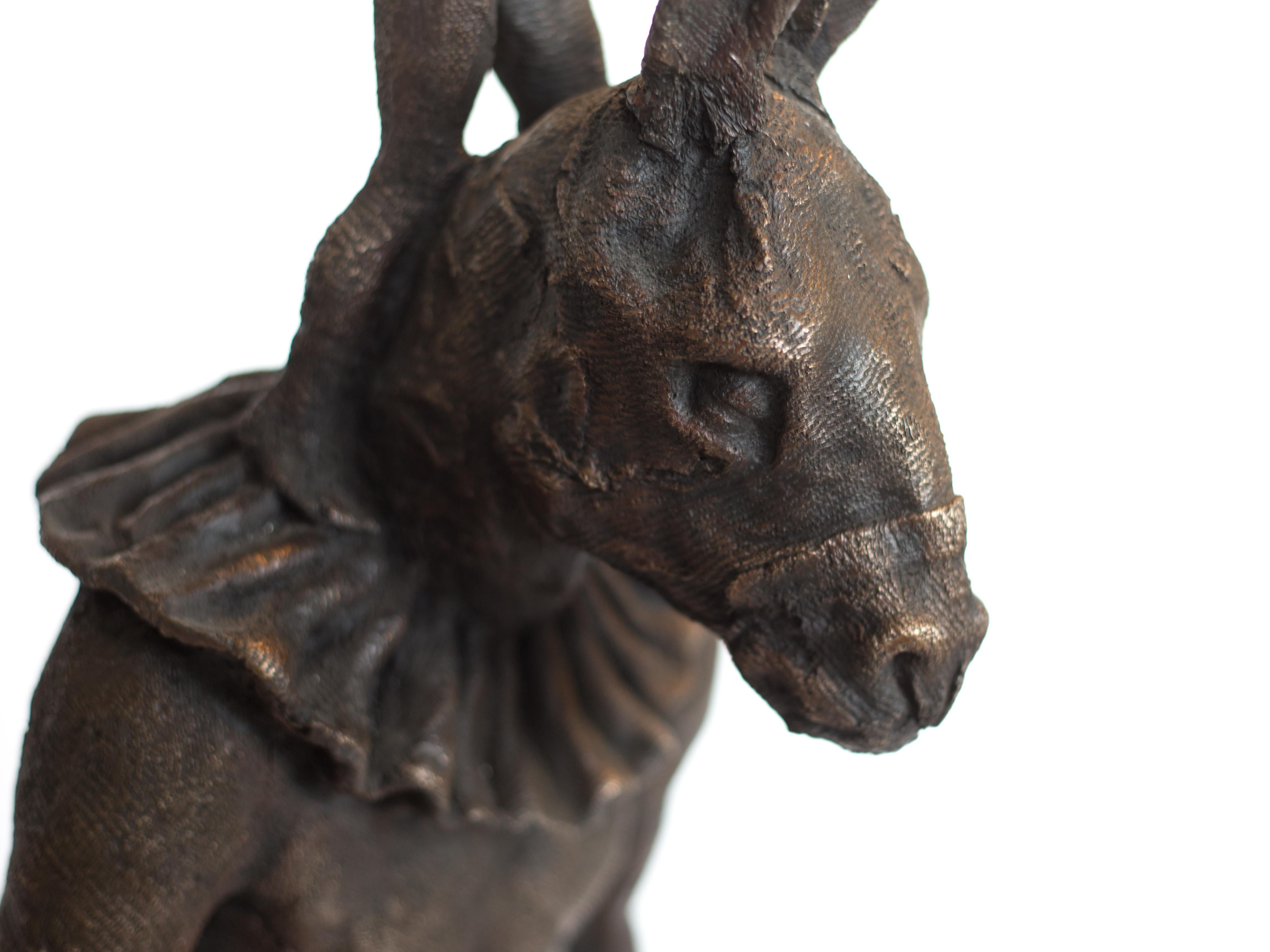 Rag Donkey - Contemporary Sculpture by Beth Carter