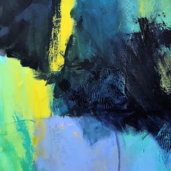 Force dynamique, techniques mixtes sur toile