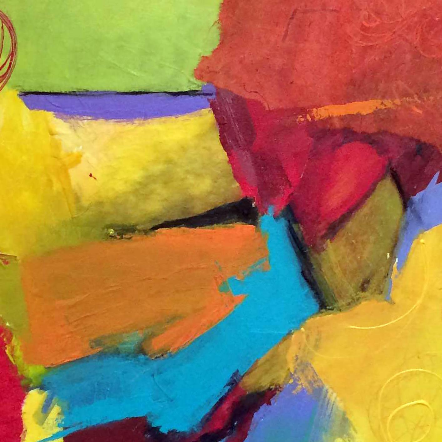 A veces pasa, Técnica mixta sobre lienzo - Mixed Media Art Moderno de Beth Cartland