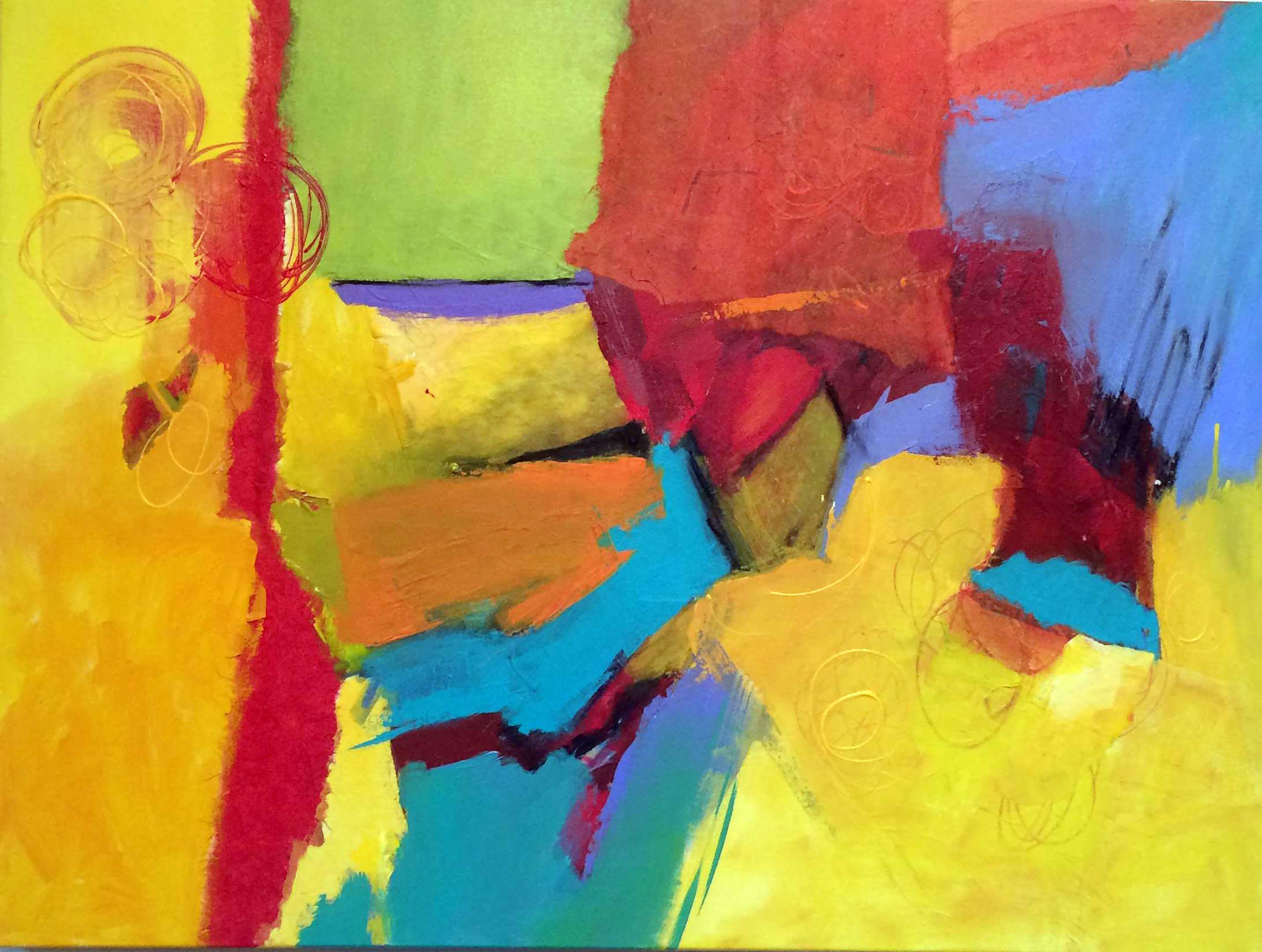 A veces pasa, Técnica mixta sobre lienzo - Mixed Media Art de Beth Cartland