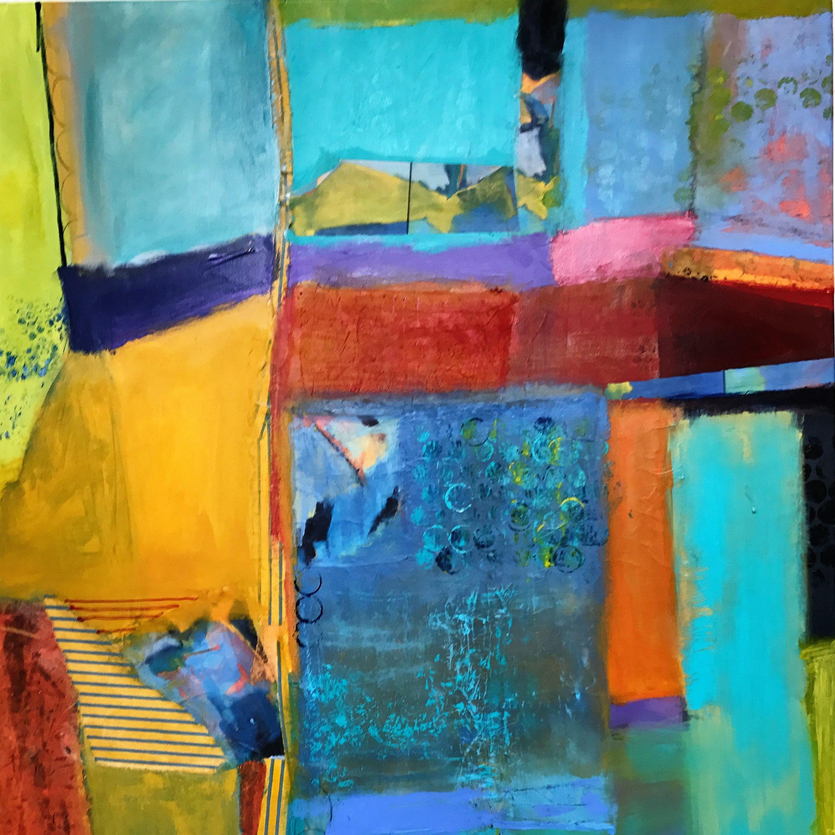 Take Me Away, Mixed Media on Canvas - Abstract Mixed Media Art by Beth Cartland