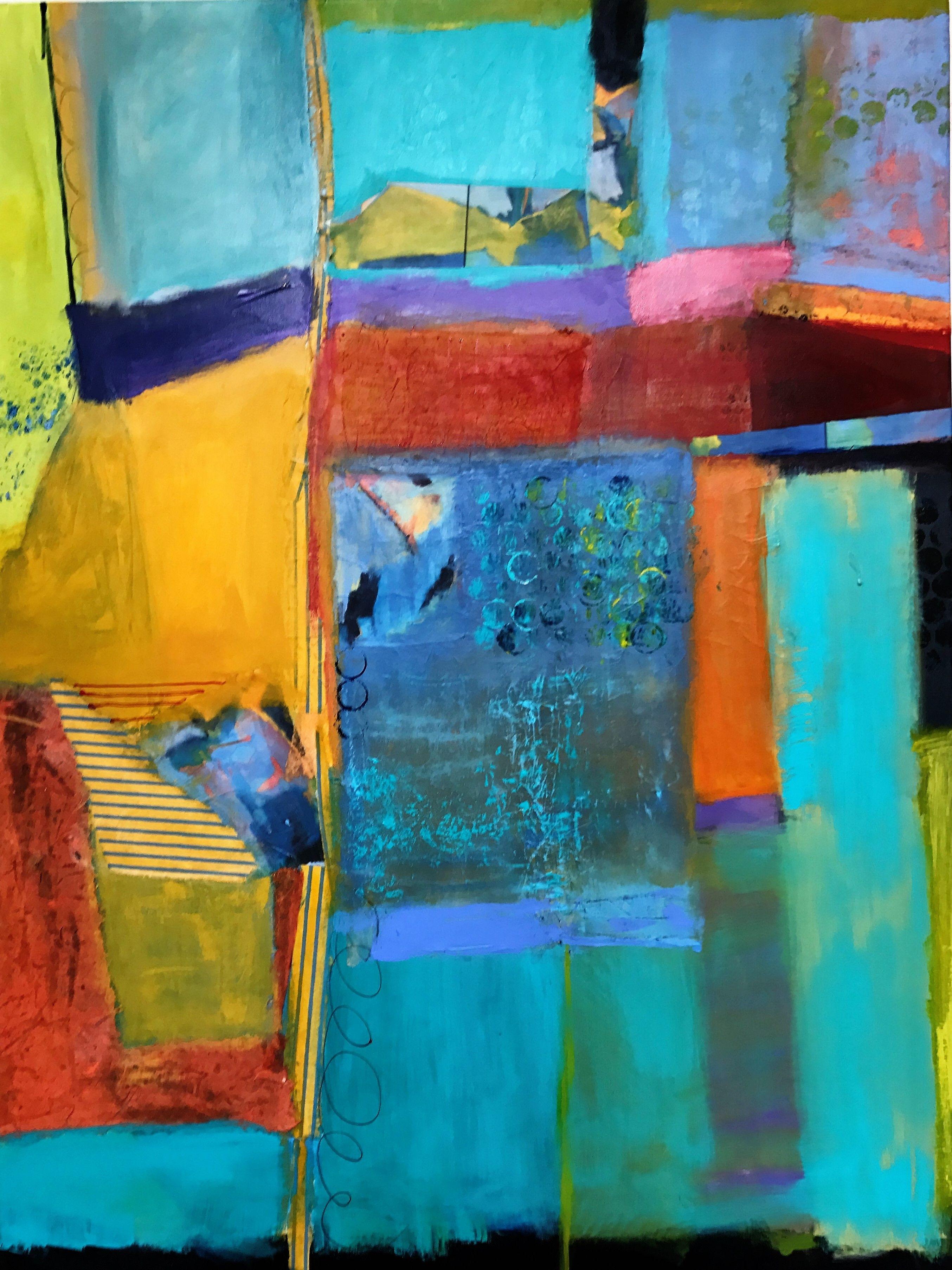 Take Me Away, Mixed Media on Canvas - Mixed Media Art by Beth Cartland