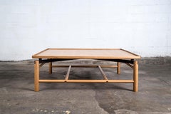 Beth Couchtisch, Rift White Eiche, Wenge, maßgefertigt, halbgutes Design, modern