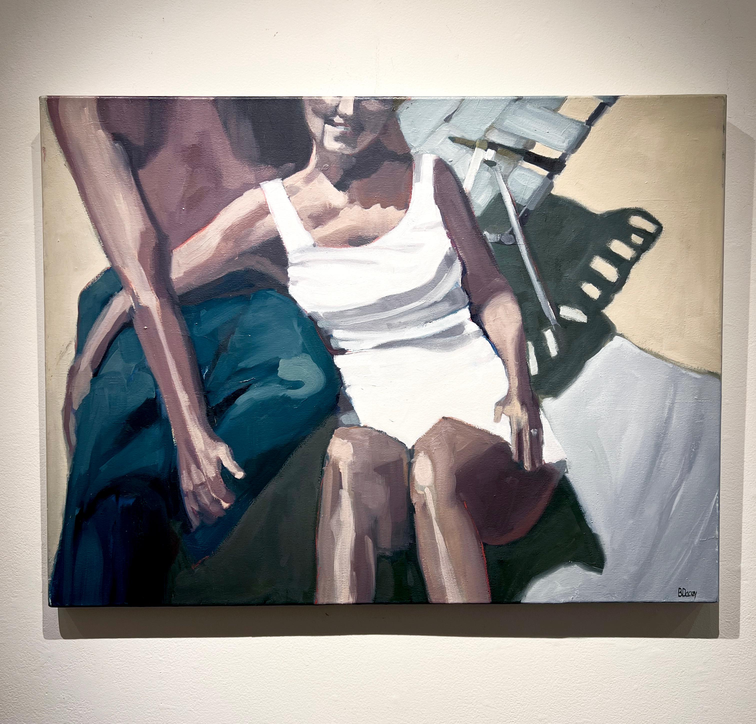 leg painting on canvas