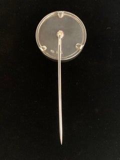 Beth De Loiselle Miniature Horse and Rider Oil in Paul Eaton Sterling Stick Pin