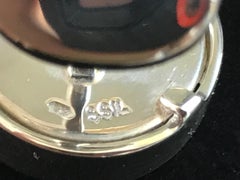 Beth De Loiselle Miniature Horse Oils in Paul Eaton Bespoke Sterling Cufflinks