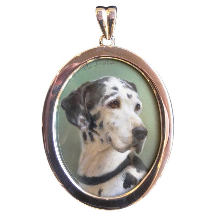 Beth De Loiselle Miniature Oil Great Dane Dog/Paul Eaton Bespoke