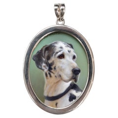Beth De Loiselle Miniature Oil Great Dane Dog/Paul Eaton Bespoke Pendant
