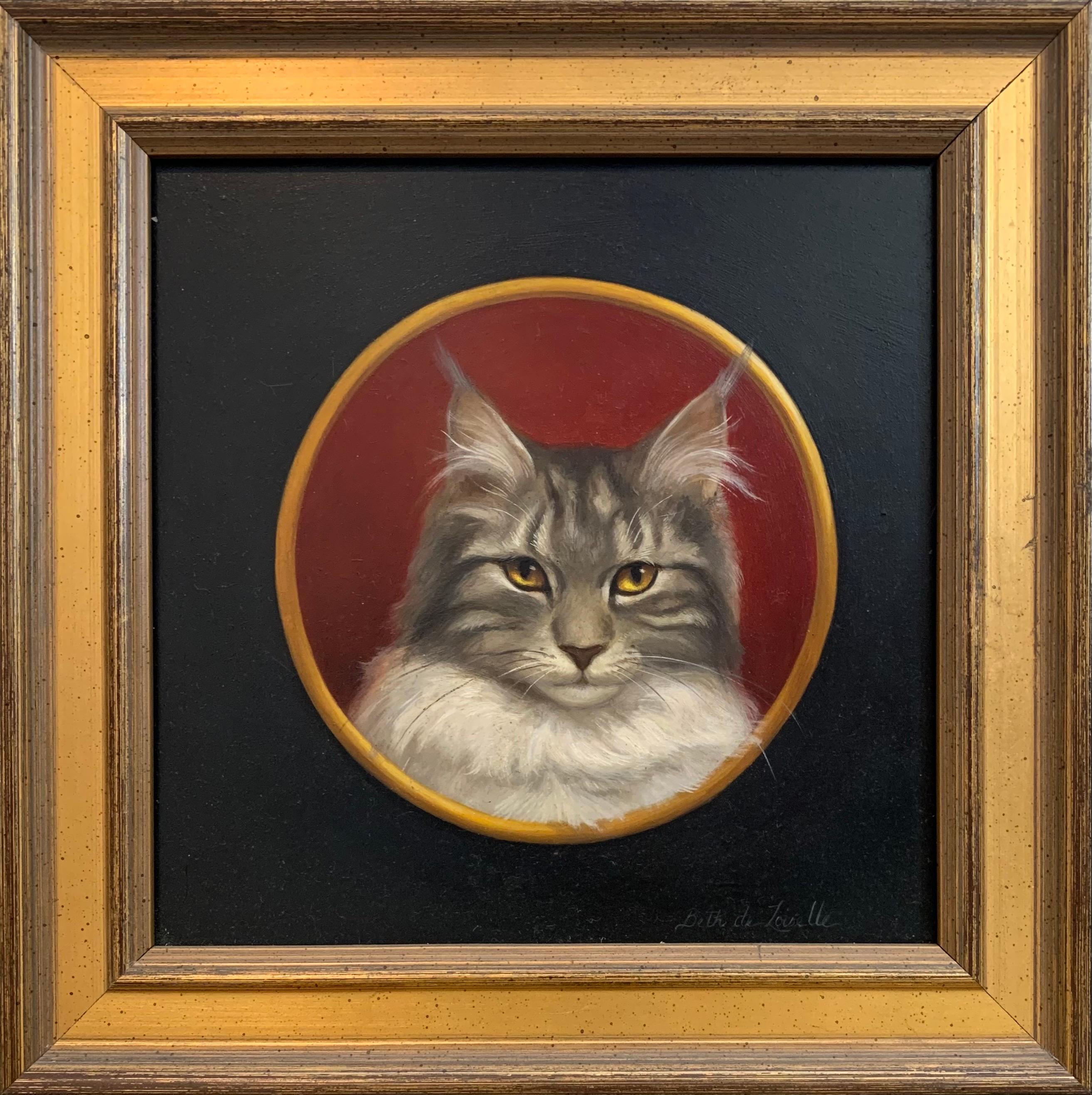 realistic cat painting