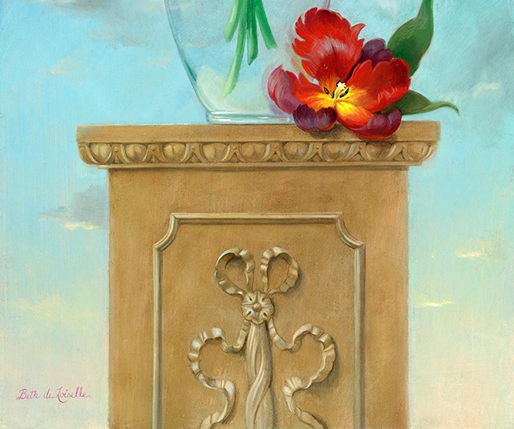 Beth de Loiselle's floral still-life oil painting, '