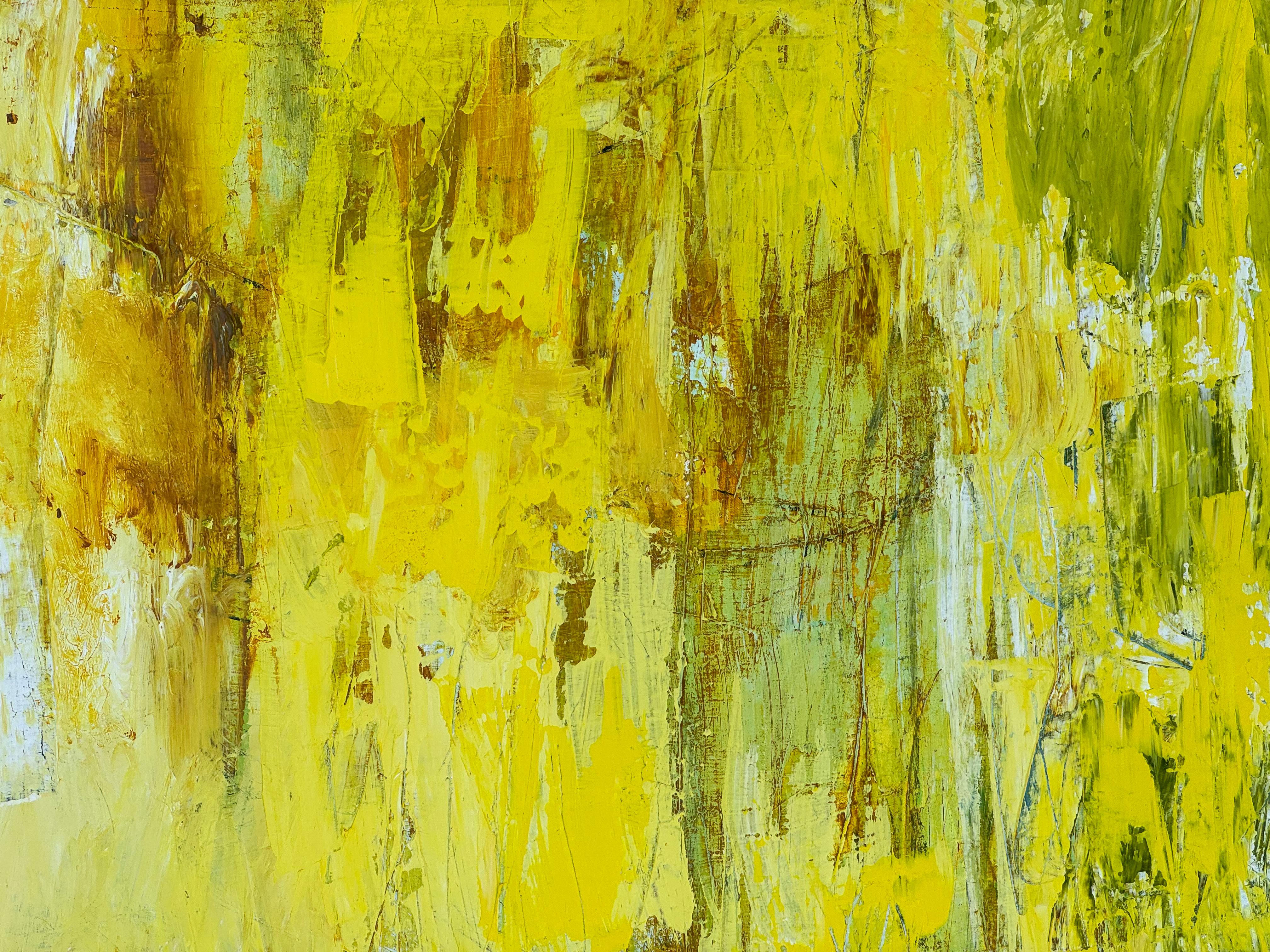 Large Beth Donahue Abstract Oil On Canvas Painting, 21st century. . This painting is a part of her 