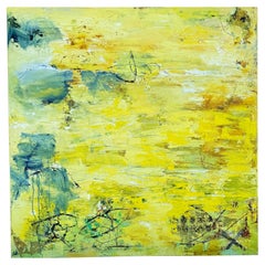 Beth Donahue Pintura abstracta al óleo sobre lienzo